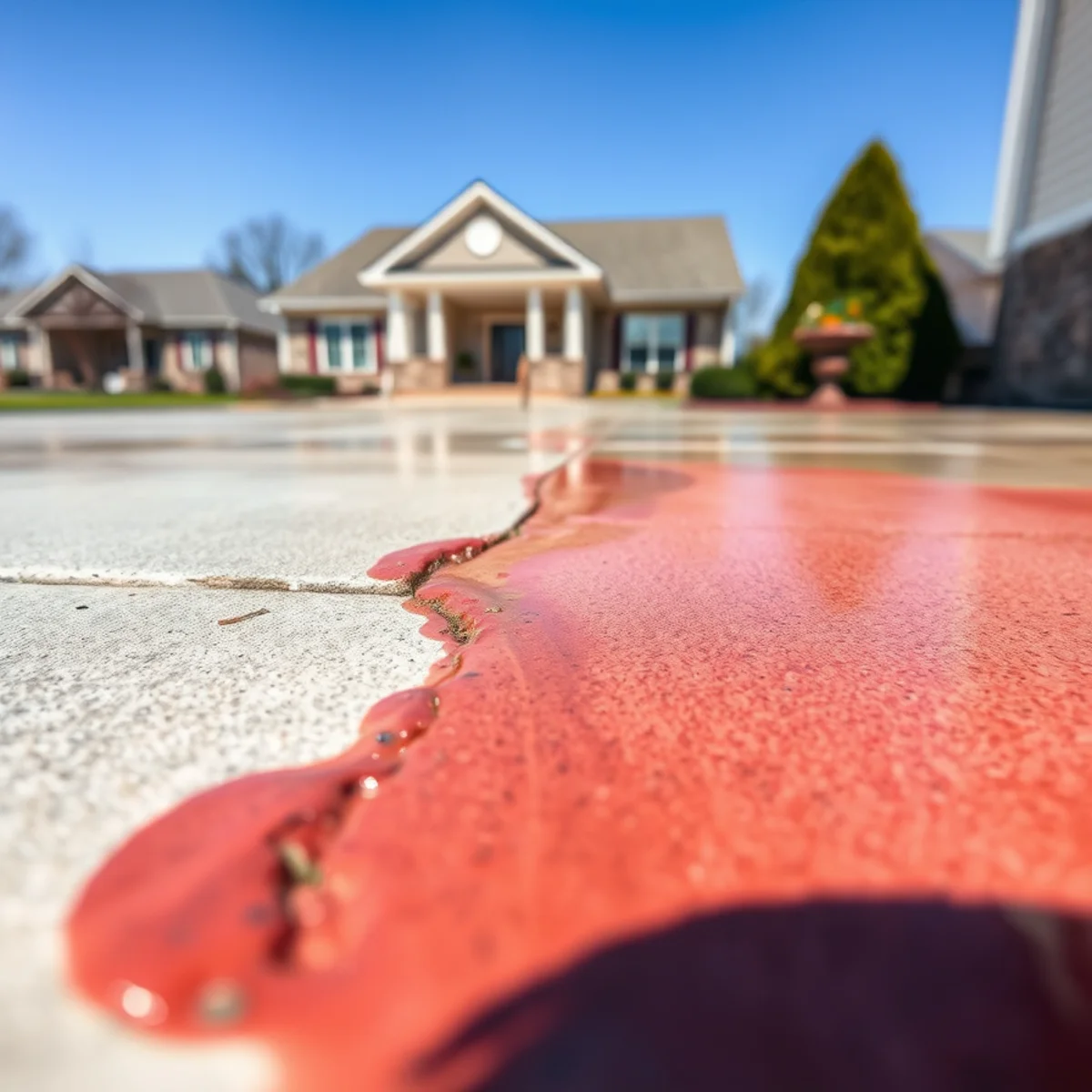 Why Your Driveway Turns Orange After Rain in Lincolnton