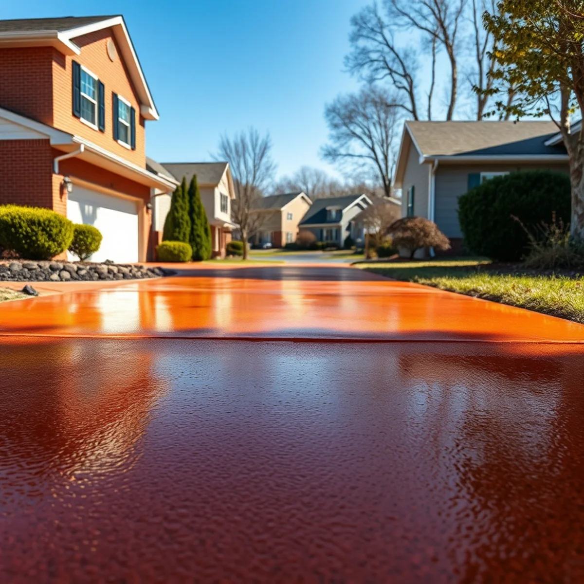 Why Your Driveway Turns Orange After Rain in Lincolnton