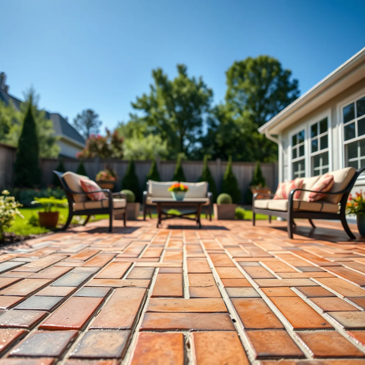 Patio Cleaning in Lincolnton NC by Hydro Jet PW